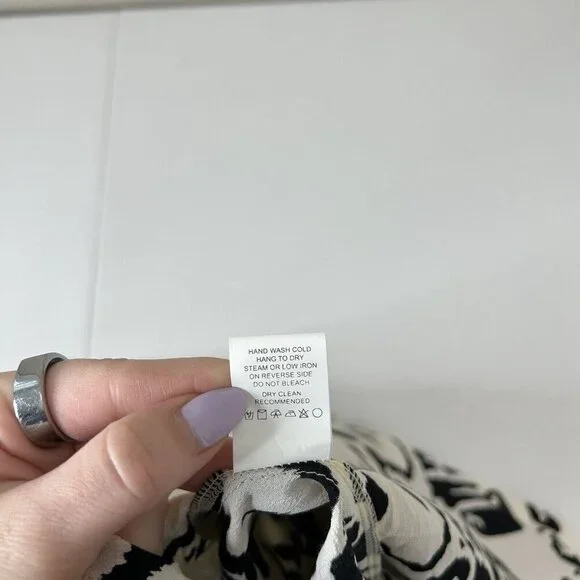 Bel Kazan Anthro Womens Top One Size Black Lois Duster Kimono Motif Resort Beach - Picture 13 of 13